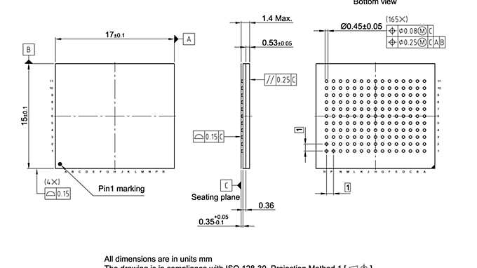PG-BGA-165-806_Package Outline