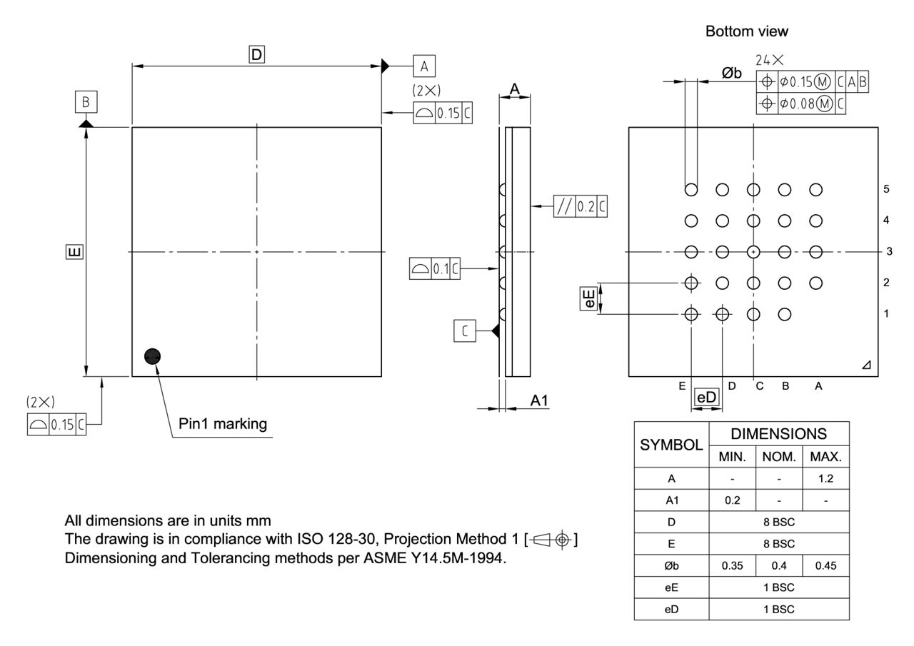 PG-BGA-24-1_Package Outline