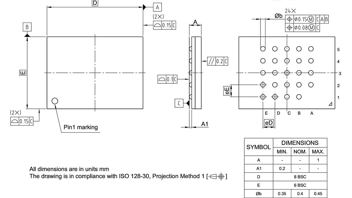 PG-BGA-24-803_Package Outline