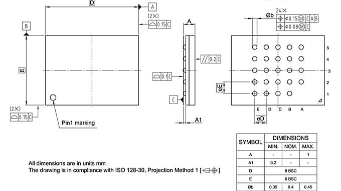 PG-BGA-24-803_Package Outline