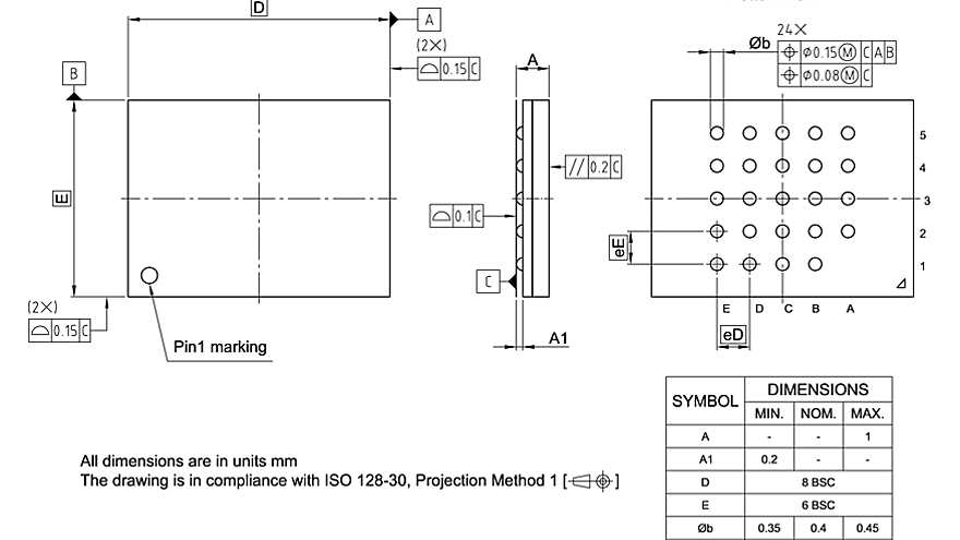 PG-BGA-24-803_Package Outline