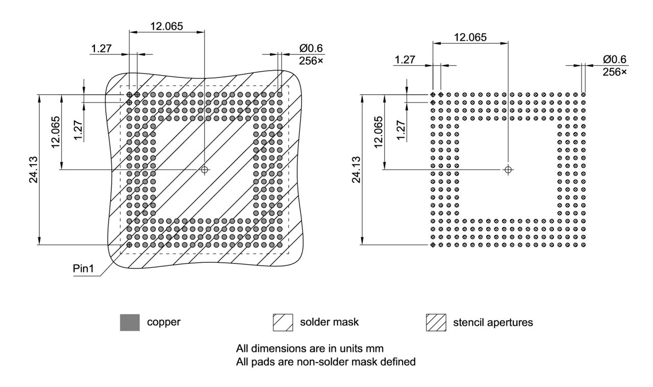 PG-BGA-256-802_Footprint Drawing