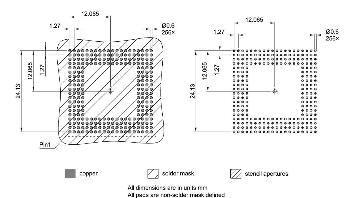 PG-BGA-256-802_Footprint Drawing