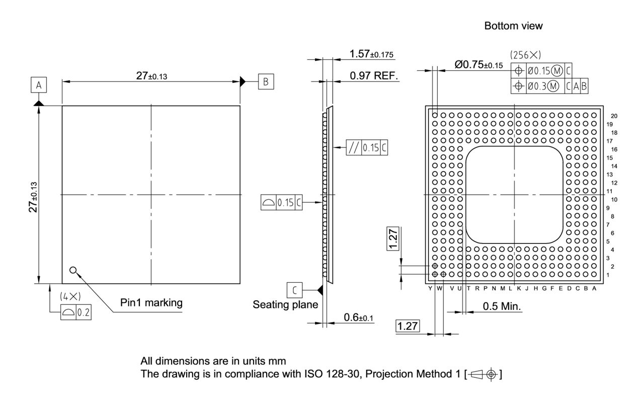 PG-BGA-256-802_Package Outline