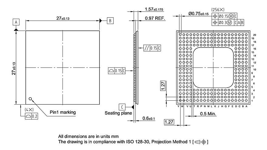PG-BGA-256-802_Package Outline