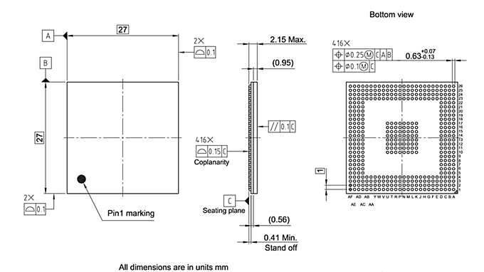PG-BGA-416-22_Package Outline
