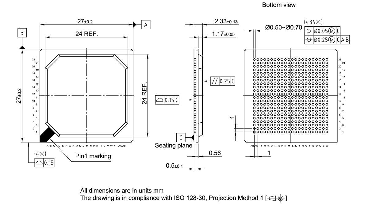 PG-BGA-484-801_Package Outline