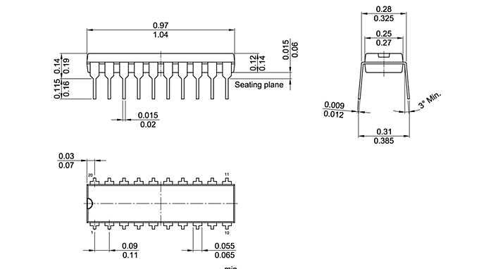 PG-DIP-20-800_Package Outline