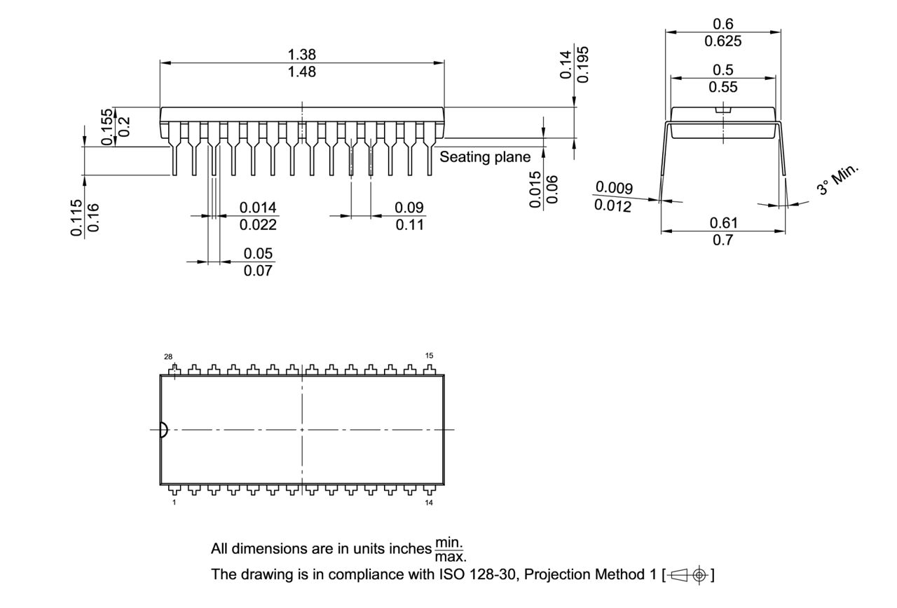 PG-DIP-28-802_Package Outline