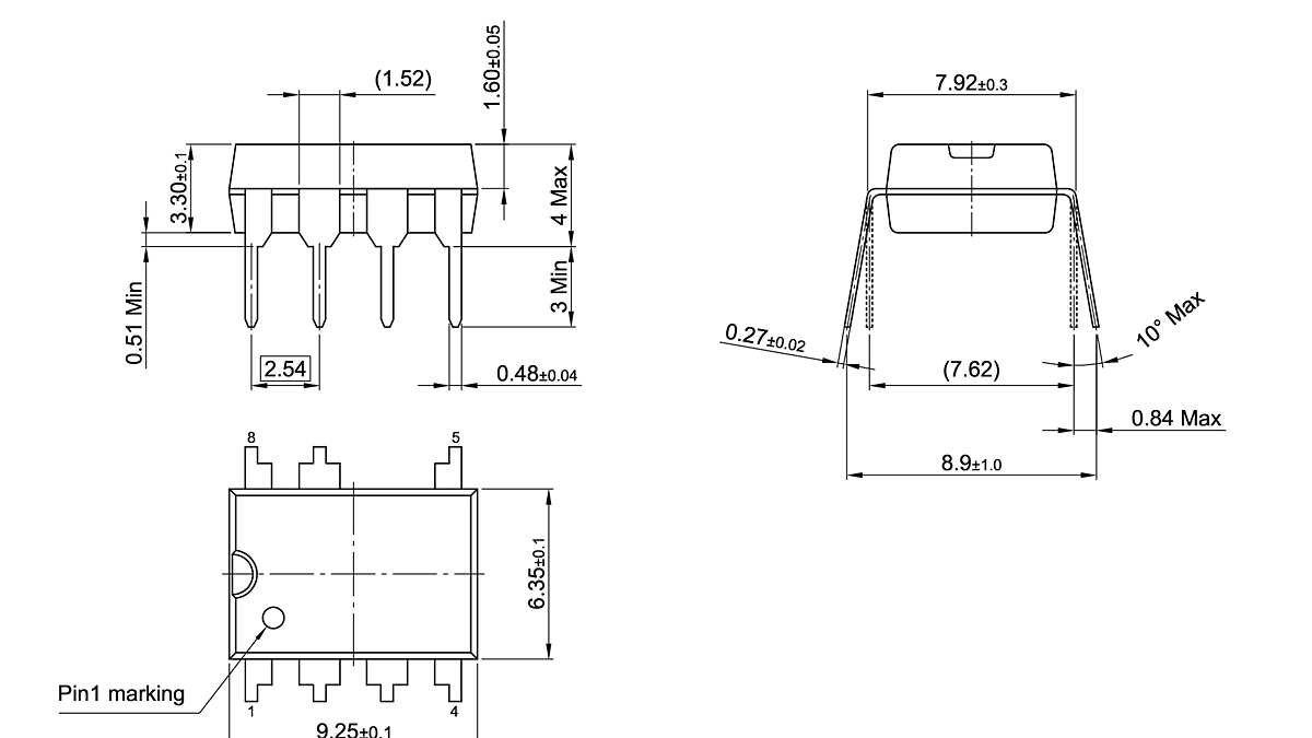 PG-DIP-7-10_Package Outline