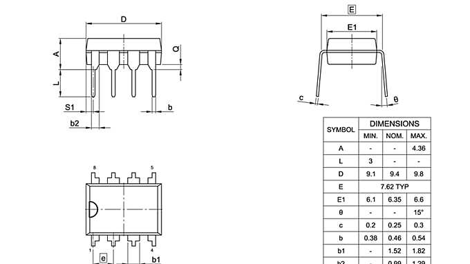 PG-DIP-8-800_Package Outline