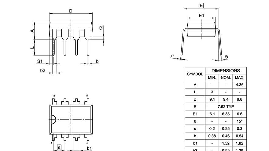 PG-DIP-8-800_Package Outline