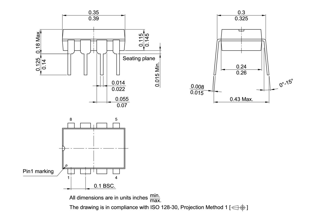 PG-DIP-8-801_Package Outline