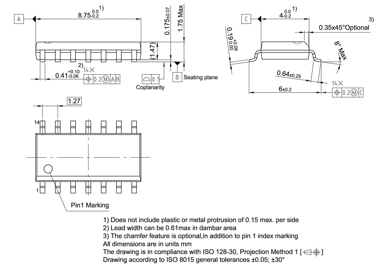 PG-DSO-14-45_Package Outline