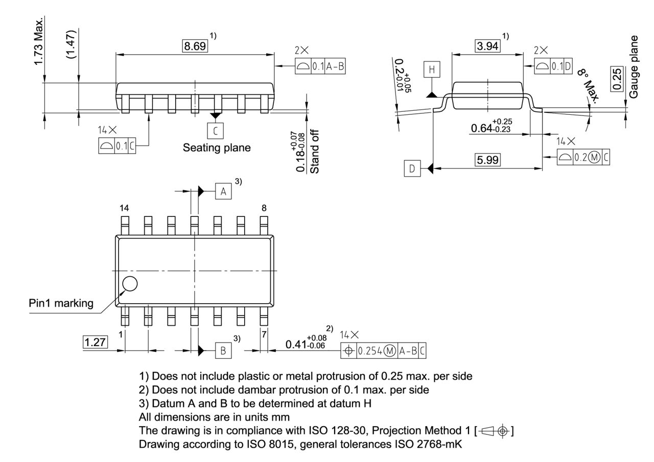 PG-DSO-14-61_Package Outline