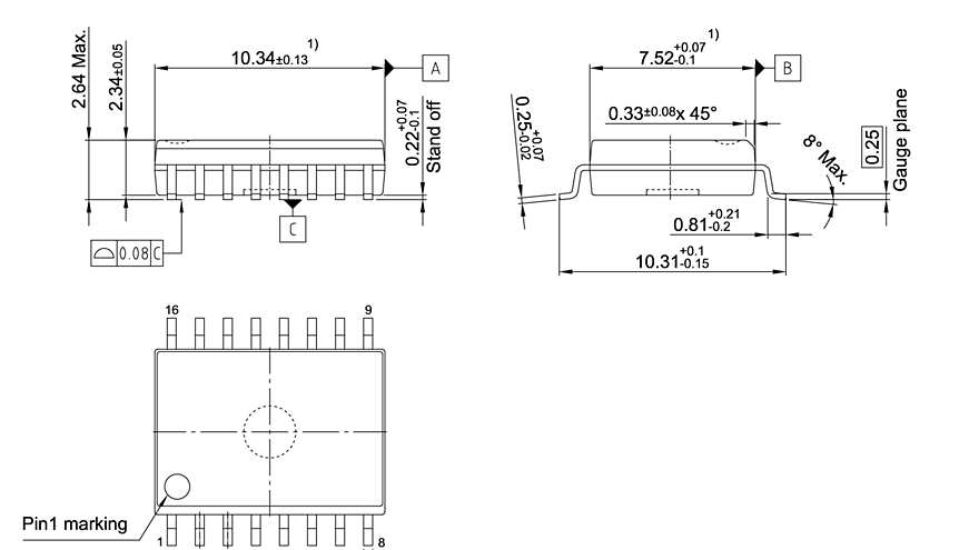 PG-DSO-16-15_Package Outline