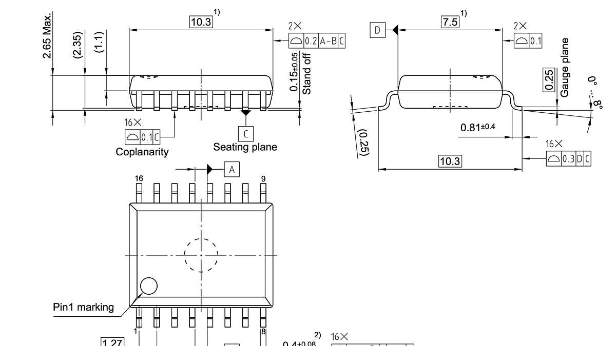 PG-DSO-16-50_Package Outline