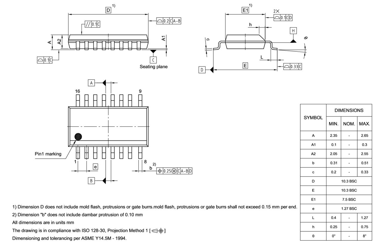 PG-DSO-16-806_Package Outline
