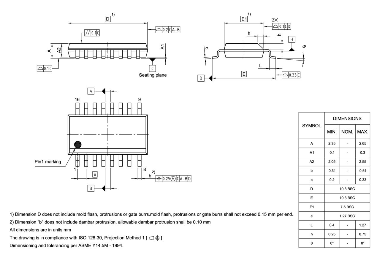PG-DSO-16-807_Package Outline