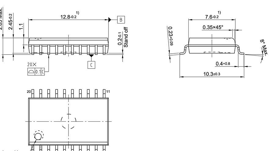 PG-DSO-20-45_Package Outline