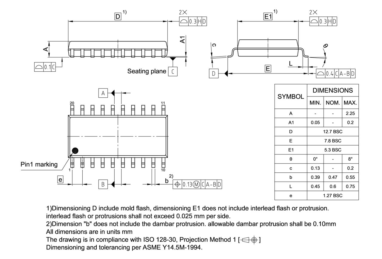 PG-DSO-20-800_Package Outline