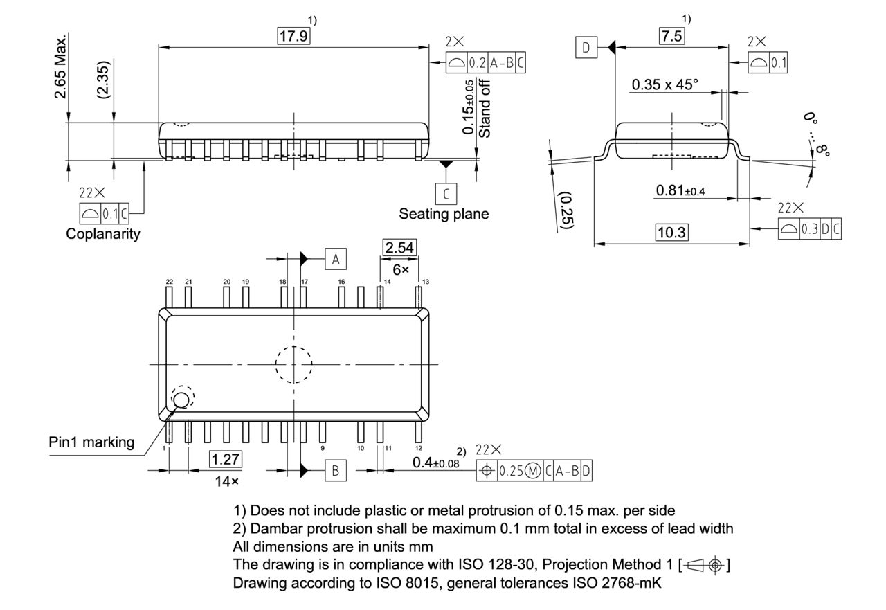 PG-DSO-22-1_Package Outline