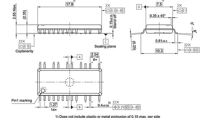 PG-DSO-22-1_Package Outline