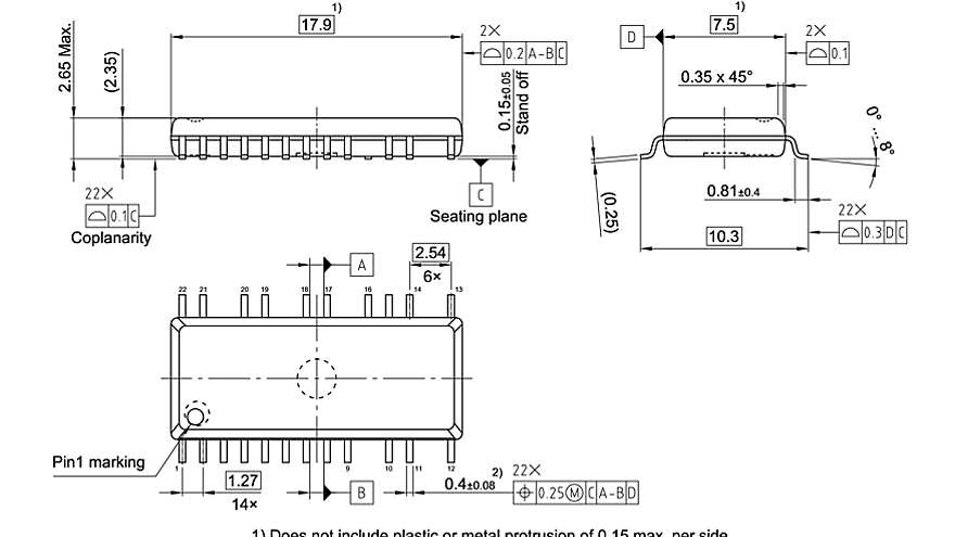 PG-DSO-22-1_Package Outline