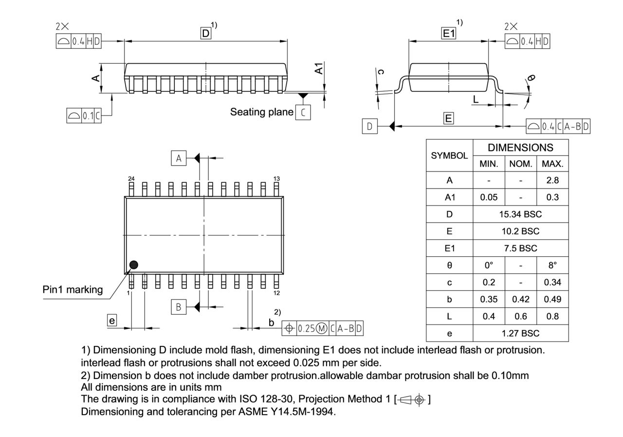 PG-DSO-24-800_Package Outline