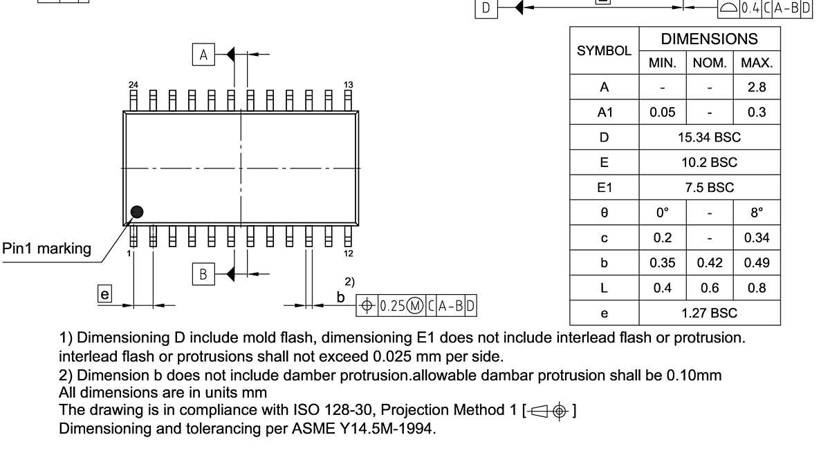PG-DSO-24-800_Package Outline