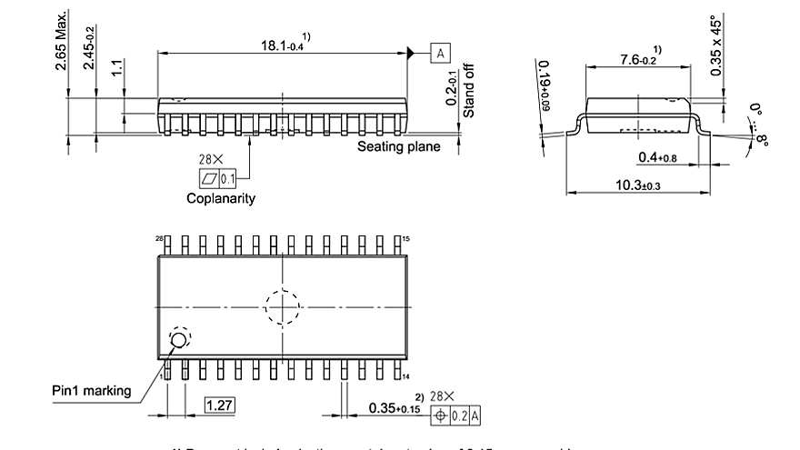 PG-DSO-28-42_Package Outline