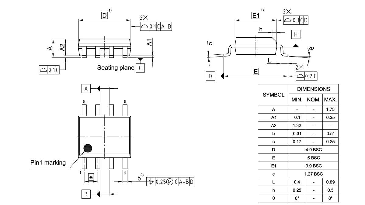 PG-DSO-8-805_Package Outline