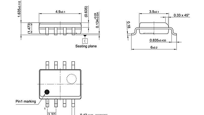 PG-DSO-8-915_Package Outline