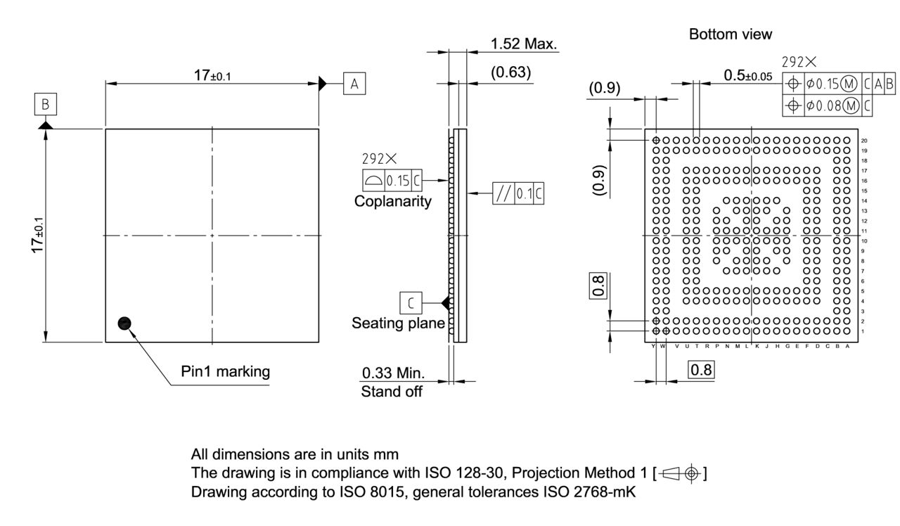 PG-F2BGA-292-3_Package Outline