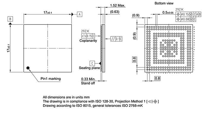 PG-F2BGA-292-3_Package Outline