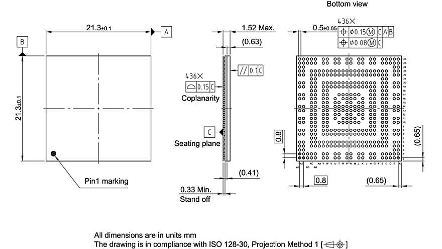 PG-F2BGA-436-3_Package Outline