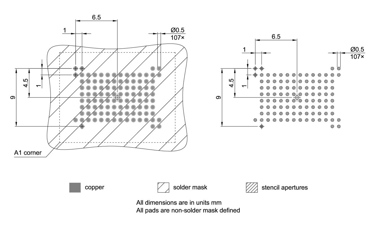 PG-FBGA-107-801_Footprint Drawing
