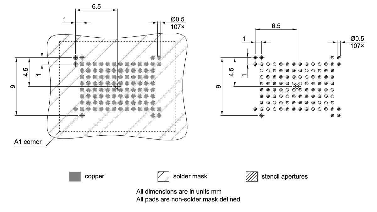 PG-FBGA-107-801_Footprint Drawing