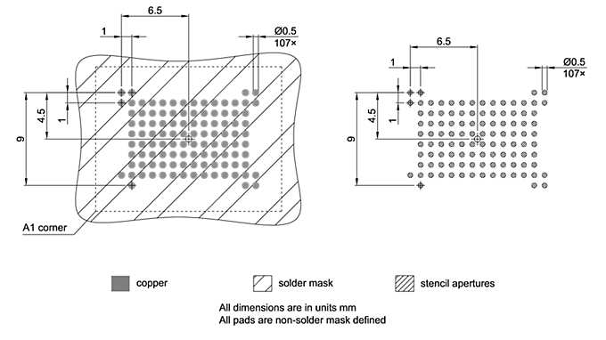PG-FBGA-107-801_Footprint Drawing