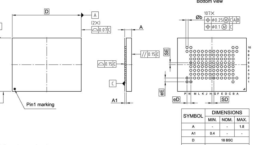 PG-FBGA-107-801_Package Outline