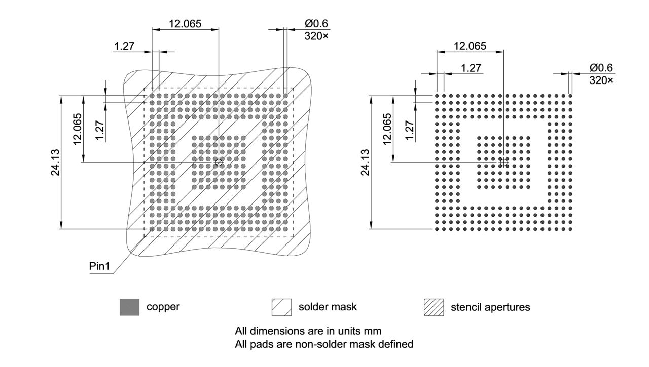 PG-FBGA-320-800_Footprint Drawing