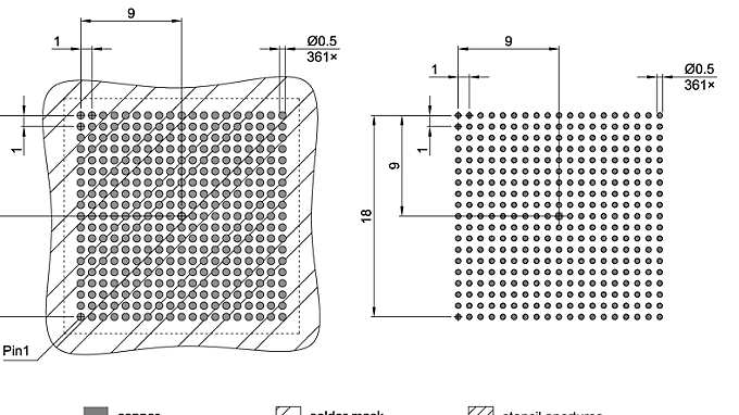 PG-FCBGA-361-801_Footprint Drawing