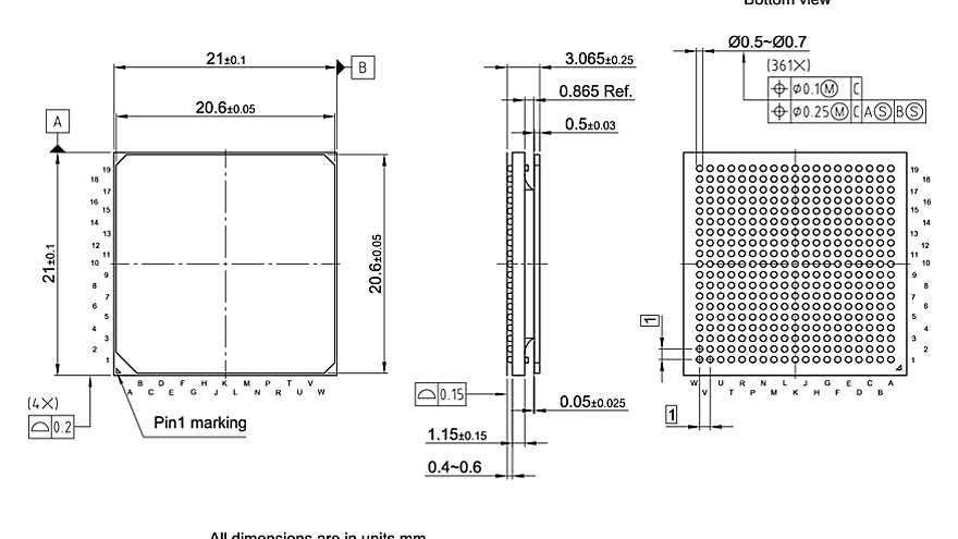 PG-FCBGA-361-801_Package Outline