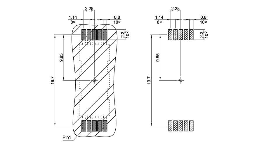 PG-HDSOP-10-1_Footprint Drawing