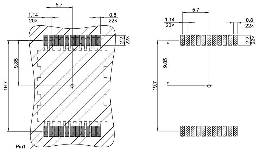 PG-HDSOP-22-1_Footprint Drawing