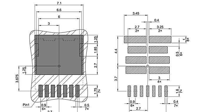 PG-HSOF-7-1_Footprint Drawing