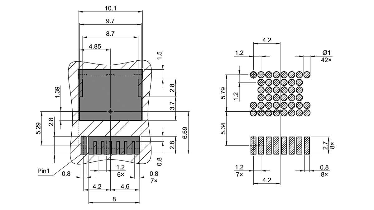 PG-HSOF-8-1_Footprint Drawing