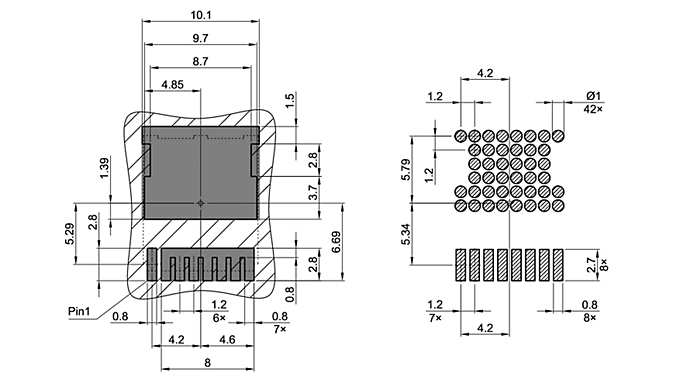 PG-HSOF-8-1_Footprint Drawing
