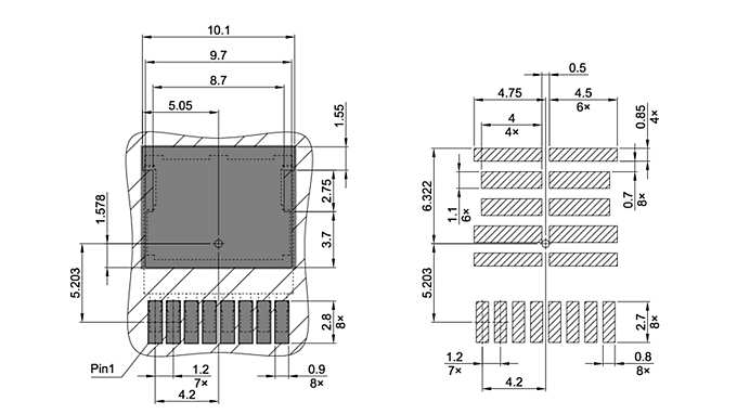 PG-HSOG-8-1_Footprint Drawing
