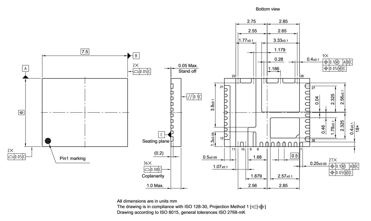 PG-IQFN-36-1_Package Outline